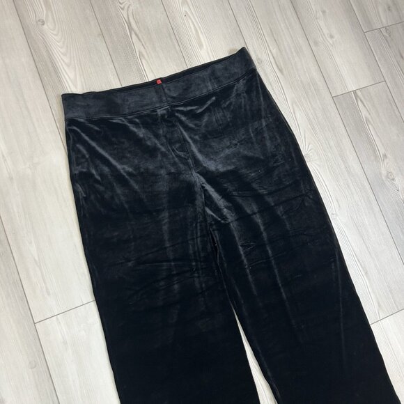 Spanx WOMENS Solid Black Velvet Front Slit Pant, Size 3X Stretch 20396R - Picture 7 of 8